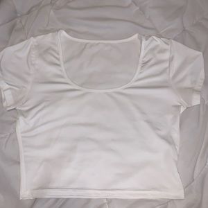 Shein white crop top